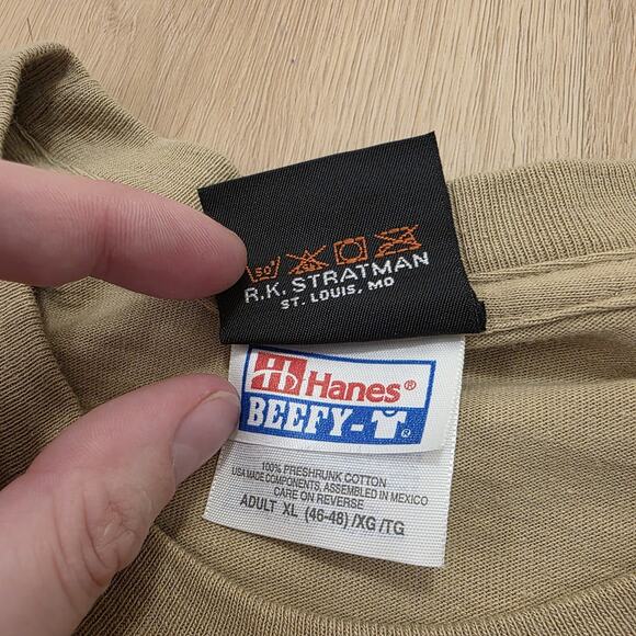 Vintage Hanes Harley Davidson Tan Utah Hog Rendezvous 2000 T-Shirt Size XL - Picture 6 of 10